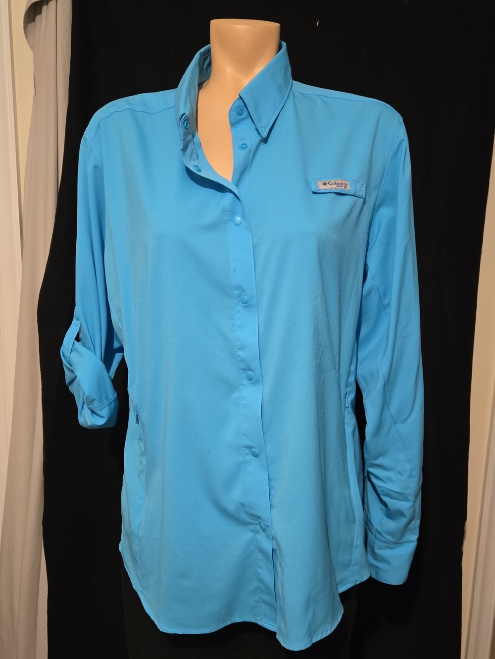 Women's Aqua Blue PFG Tamiami™ II Long Sleeve Shirt